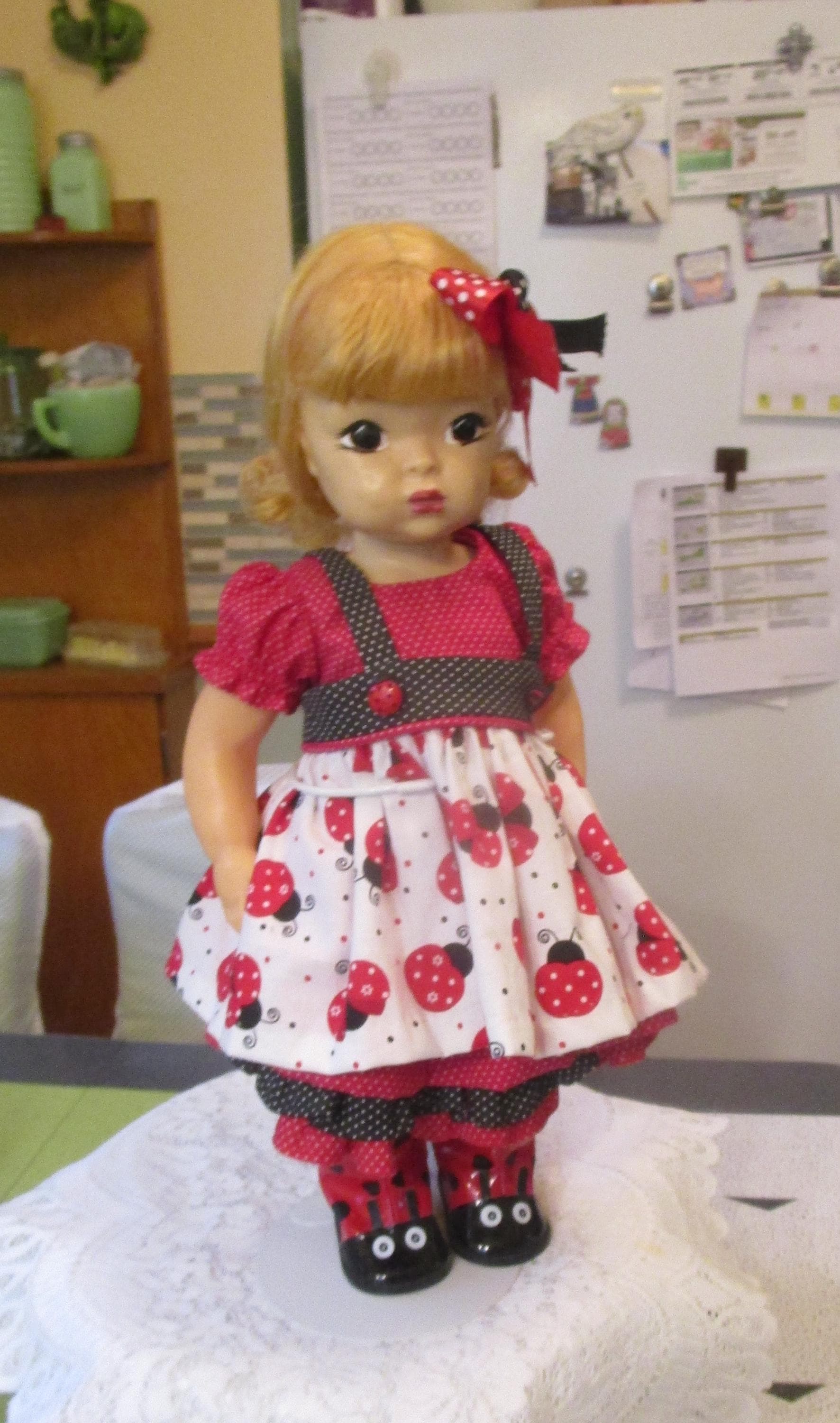 16in, Terri Lee Doll, Ladybugs, Vintage Doll, Vinyl Doll, Plastic Doll, Vintage Toys, LotTLD#73