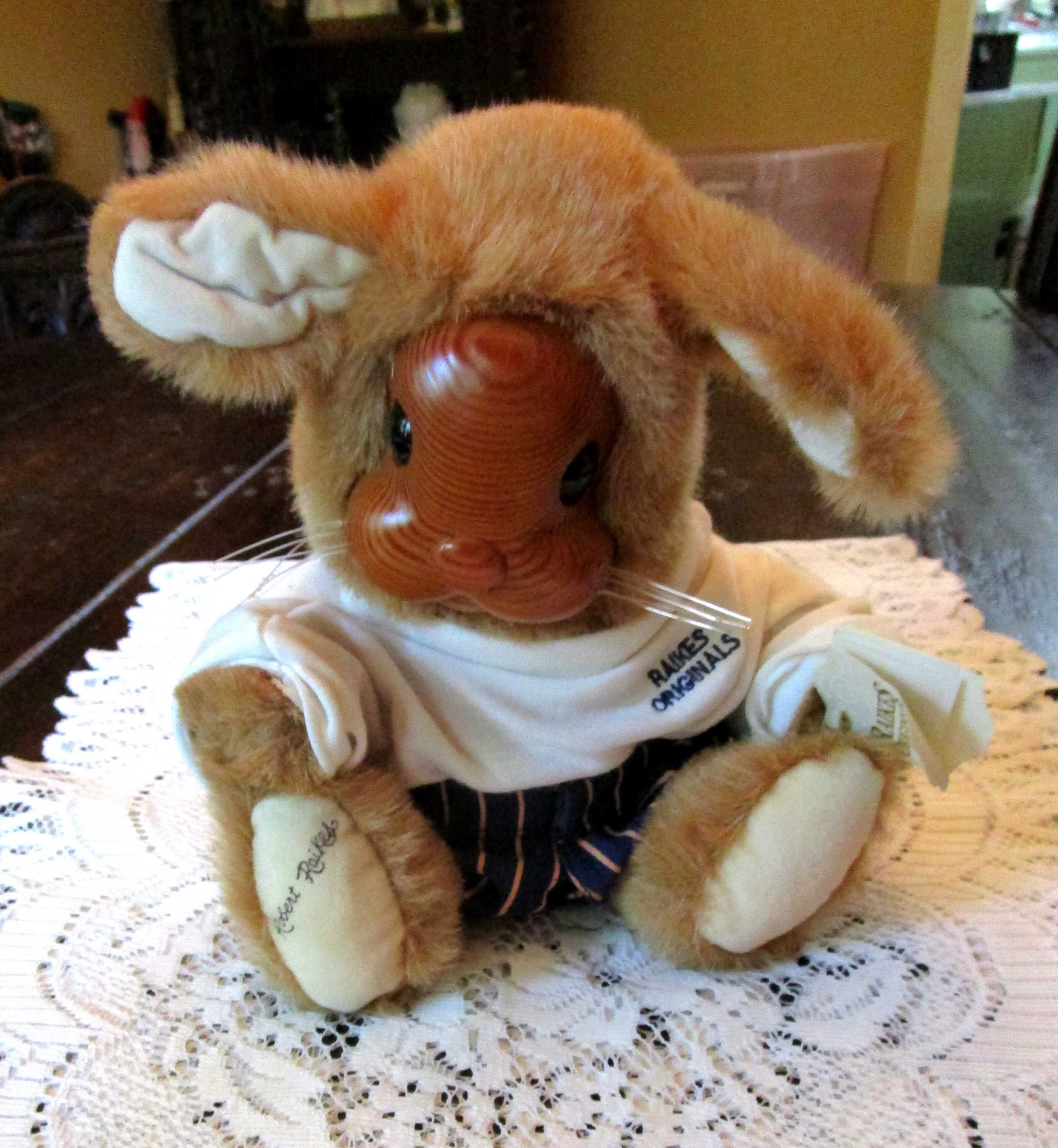 Raikes Bunny Raikes Originals Stuffed Rabbit Raikes Rabbit Etsy
