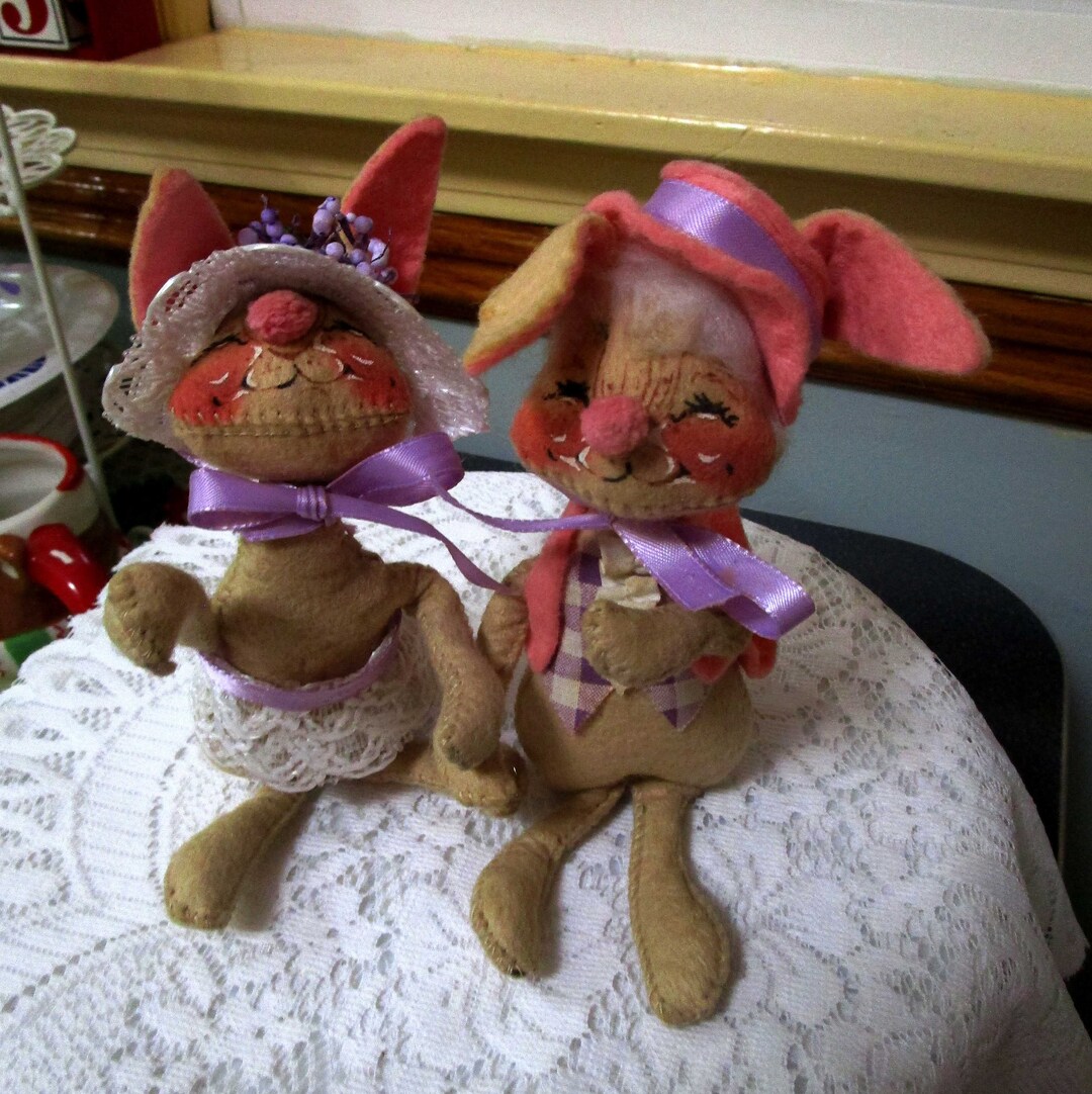 2, Annalee Rabbits, Easter Dolls, Easter Bunny, Annalee Easter, Easter ...