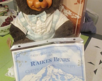 1987, Raikes Bear, Timmy, Teddy Bear, Vintage Bears, Stuffed Bears, Vintage Raikes, Toy Bears, Raikes Timmy