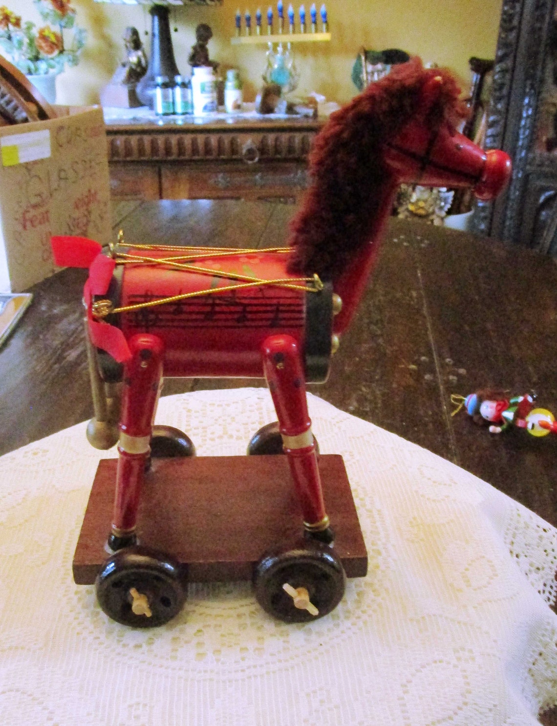 Toy Horse Wooden Horse Vintage Horse Decorative Horse Etsy