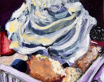 Cake Painting 6” x 6”