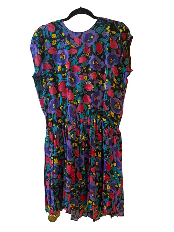 1990’s Vintage Floral Print Dress - image 1