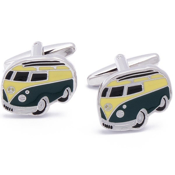 Cufflinks - Bus Van Camper Volkswagen Hippie