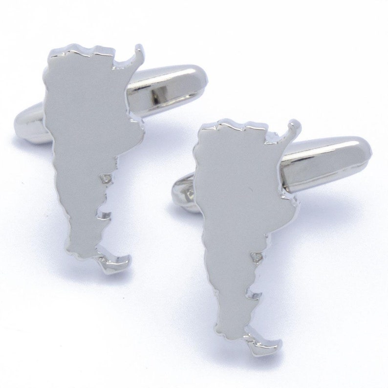 Argentina Map Cufflinks Argentina Map Cufflinks