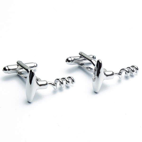 Cufflinks - Corkscrew Wine Wine Opener Opener