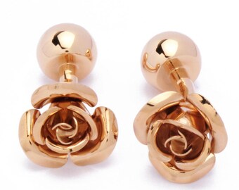 Boutons de manchette - Rose Rose Gold