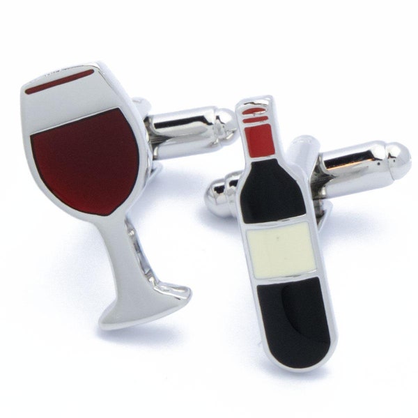 Wine Cufflinks Etsy