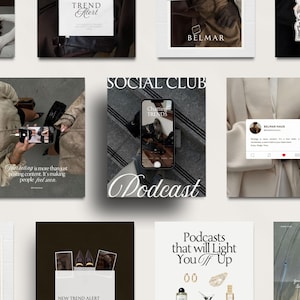 Quiet Luxury-sjablonen voor sociale media, bewerkbare canva-sjablonen