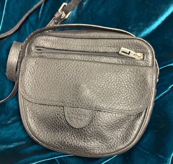 LANCEL Pebbled Leather Saddle Bag, GVC - image 1