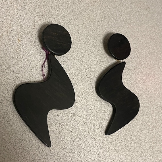Ebony mobile earrings, NWT 80’s