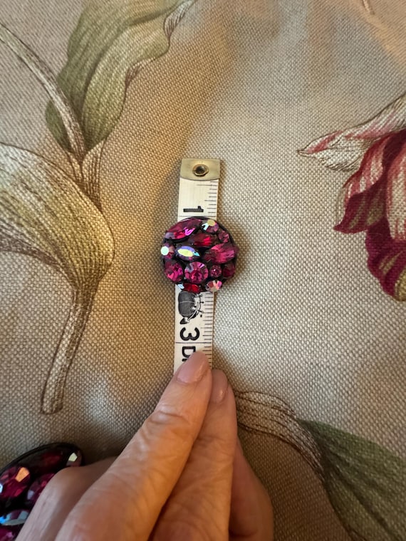 Ruby Red Regency Brooch and Earrings Set, 50’s - image 10