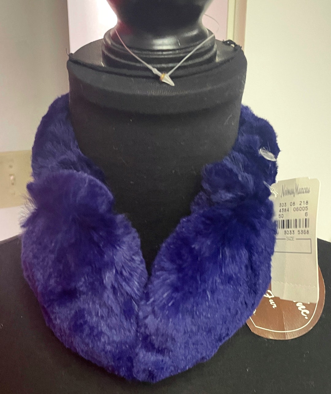 Deep Purple Rabbit Fur Earmuffs NWT 90s Etsy