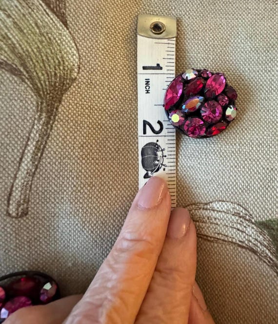 Ruby Red Regency Brooch and Earrings Set, 50’s - image 11