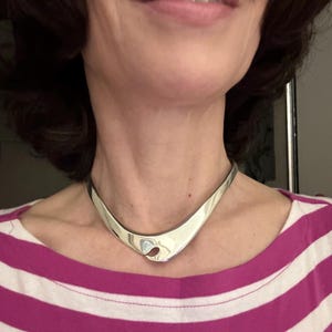Sterling Choker and Bracelet Set, New 80s Mexico