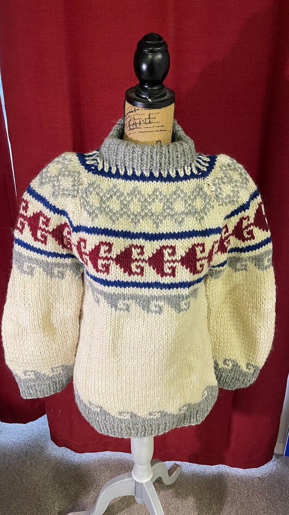 Hand-knit Greek Fisherman’s Sweater, 80’s New