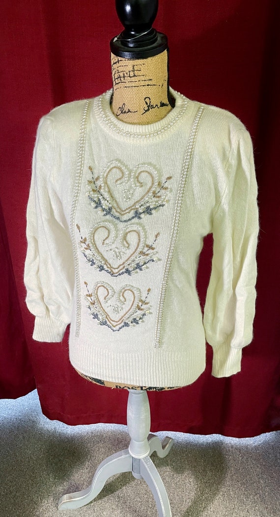 Bling Angora Lambswool Sweater, 80’s NWT