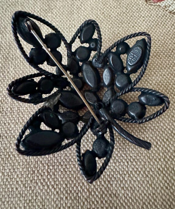 Ruby Red Regency Brooch and Earrings Set, 50’s - image 6