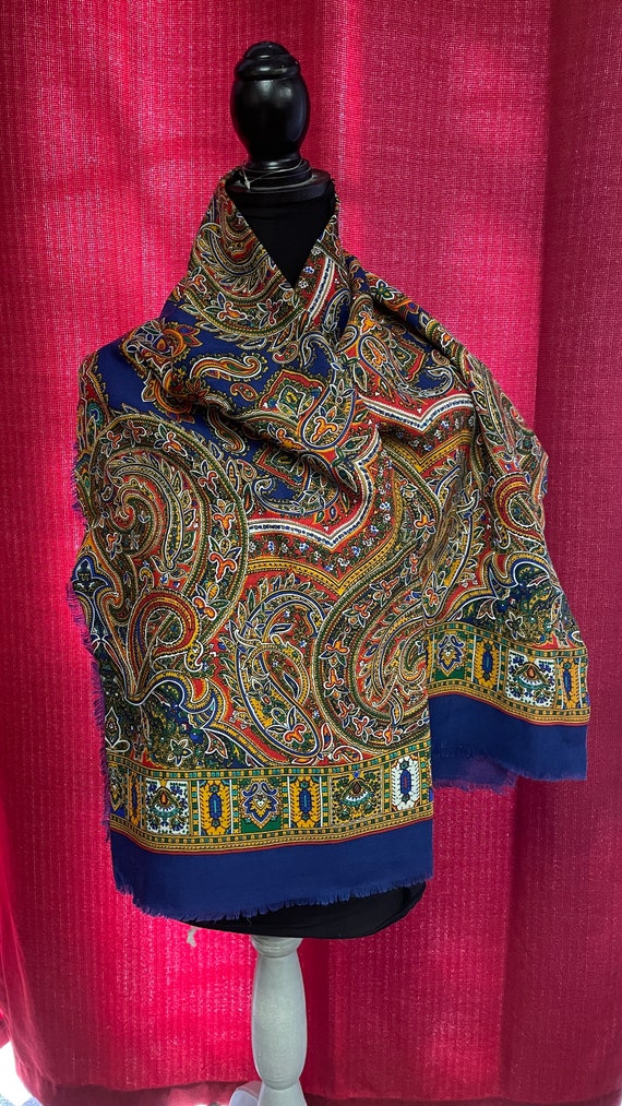 Wool Paisley Wrap from Saks, New 90’s,