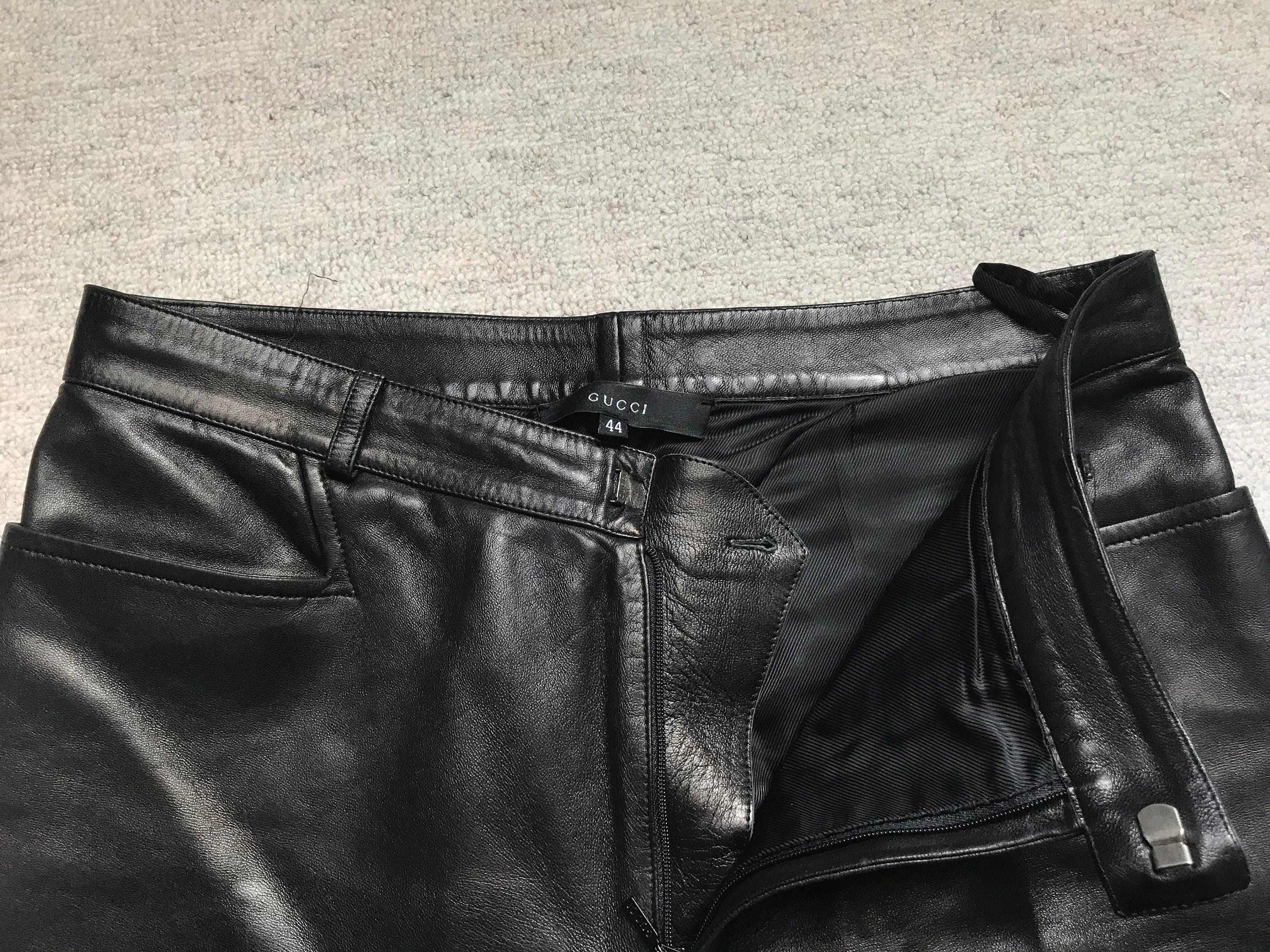 Gucci Leather Pants  Mercari