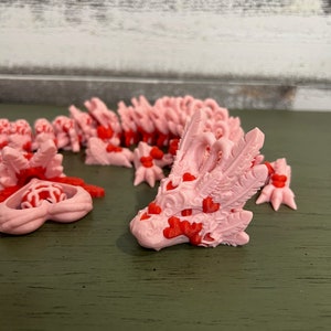 3D Articulated Light Heart Dragon- Designed by Cinderwing3D Valentine's Day