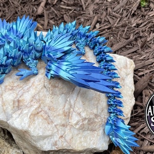 Articulated Crystal winged Dragon-Designed by Cinderwing3d(Authorized Seller)