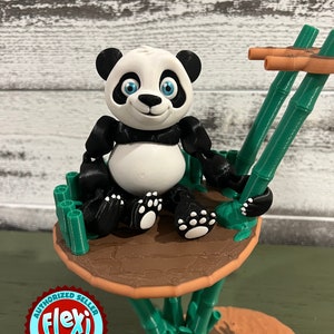 3D printed Articulated Panda- Designed by Flexi Factory(Authorized Seller)
