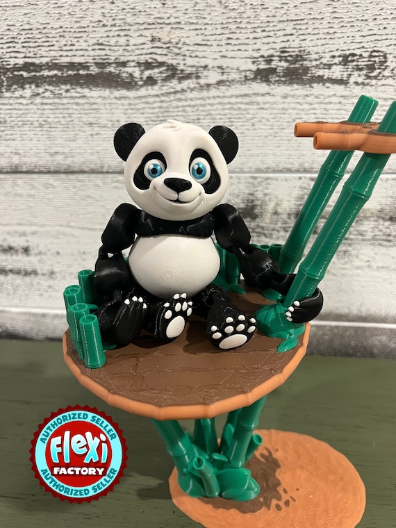 3D Printed Articulated Panda- Designed by Flexi Factory(authorized