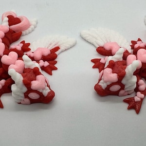 Mini Heart Dragon Designed by CinderWing3D (Authorized Seller)- Valentine’s Day