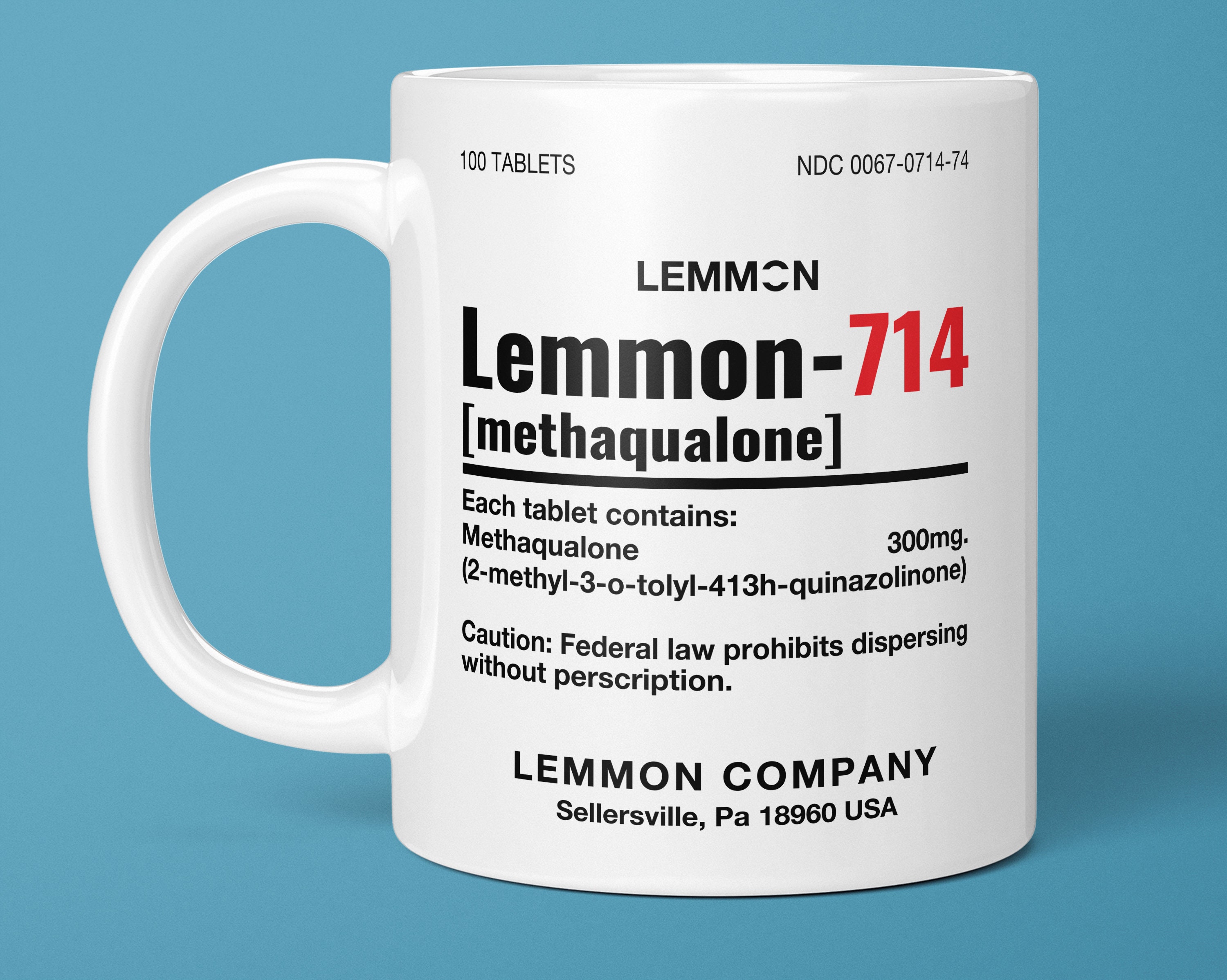 Lemmon 714 Ludes Coffee Mug the Wolf of Wall Street Etsy
