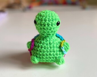 Handmade Crocheted Turtle Toy: Chunky Booty Amigurumi