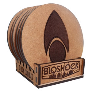 Bioshock Wooden Plasmid or Vigor Coasters image 2