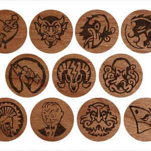 Bioshock Wooden Plasmid or Vigor Coasters image 8