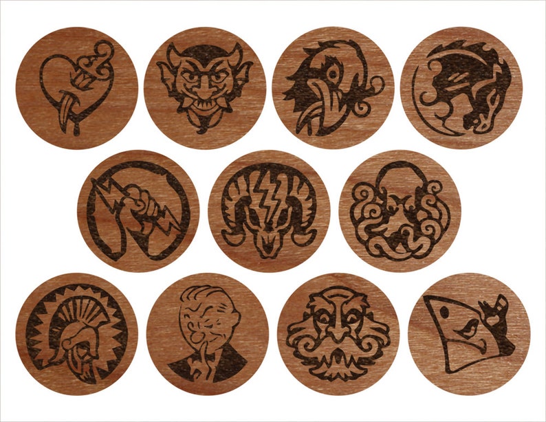 Bioshock Wooden Plasmid or Vigor Coasters image 8