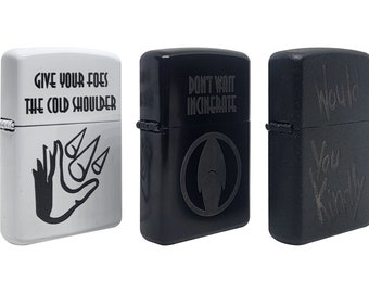 Customized Metal Bioshock Lighters (20+ Options or Create Your Own)