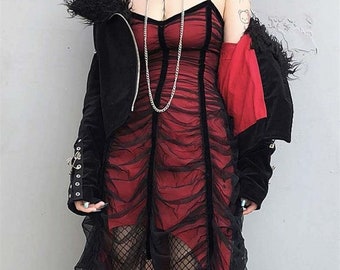 2 in 1 Goth Dress - Etsy
