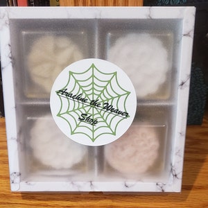 4 Pack Natural Bath Bombs with Epsom & luxury Salts - Handmade Bath Fizzy, Aromatherapy Bath  For Luxurious Bath Soak