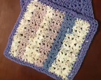 Scrubby Crochet Washcloth/Dishcloth Set (Set of 2)