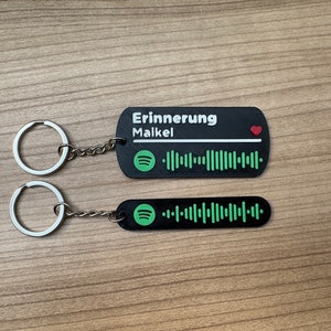 Spotify Favorite Song Keychain (3D Print)