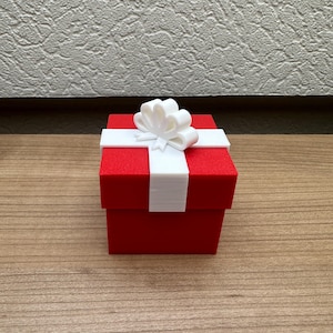 Kleine Weihnachtsgeschenkbox 5cm / Geschenkbox / 3D Druck