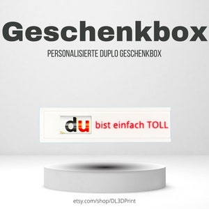 Personalisierte Duplo Geschenkbox (3D Druck)
