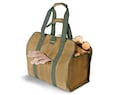 2-in-1 Waxed Canvas Firewood Carrier: Adjustable Log Tote Bag for Home and Camping