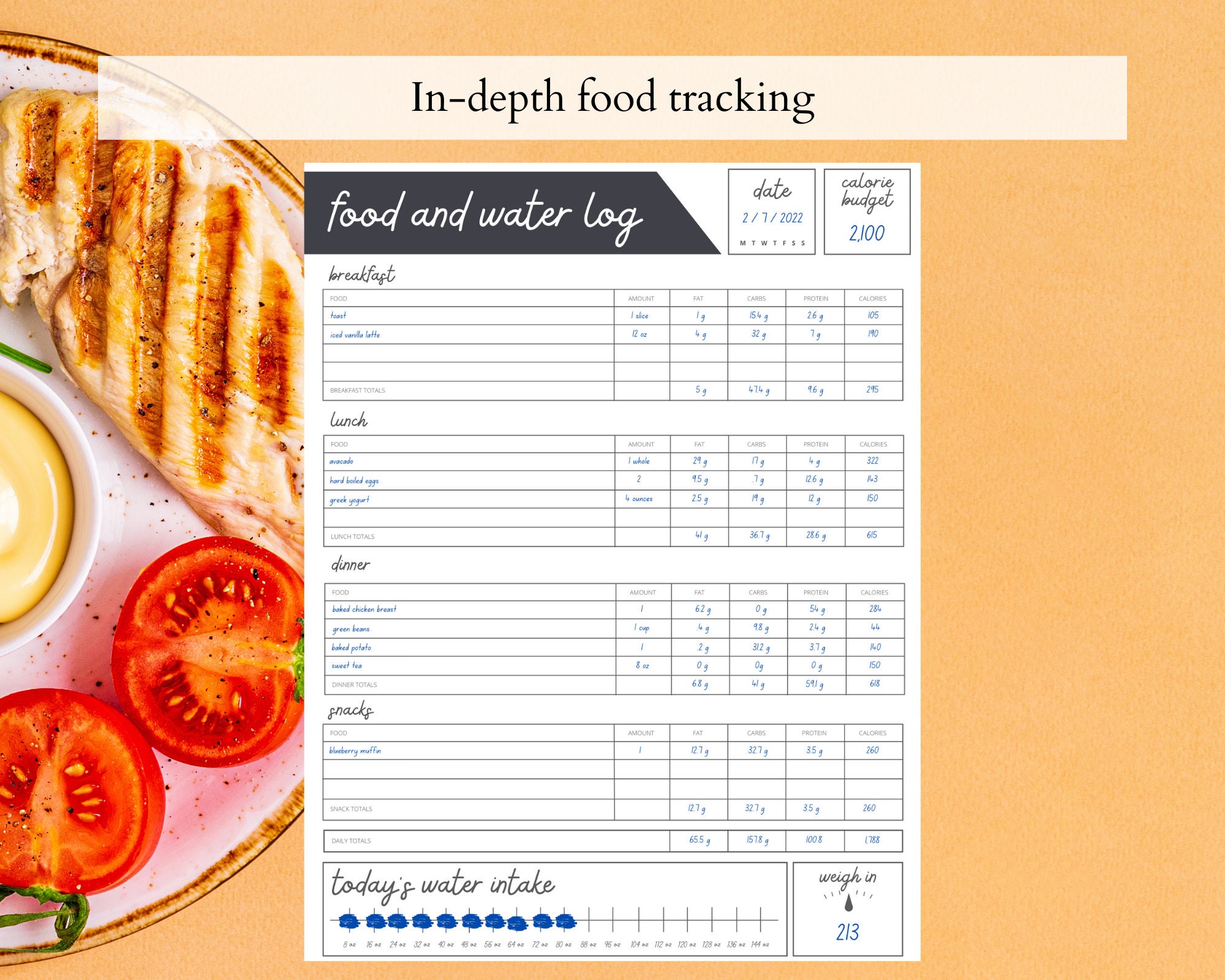 Weight Loss Tracker | Water Tracker | Calorie Counter | Calorie Intake ...