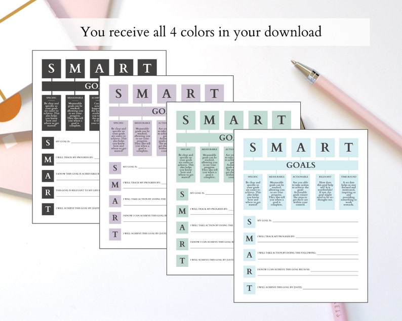 What Are SMART Goals? | Goal Setting Template | Goal Tracker | Goal ...