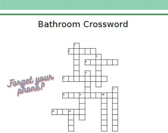 Bathroom Crossword