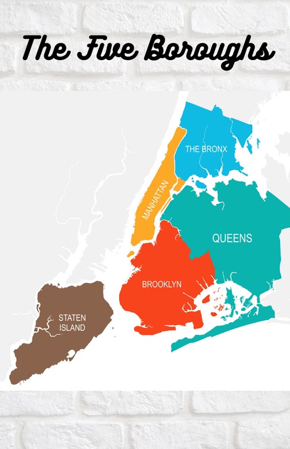 NYC Five Boroughs Etsy