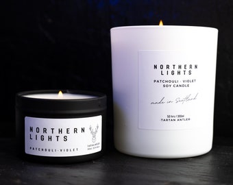 NORTHERN LIGHTS CANDLE Candle | Scottish Candle | Soy Candle | Aurora Borealis | Luxury | Handmade Scotland