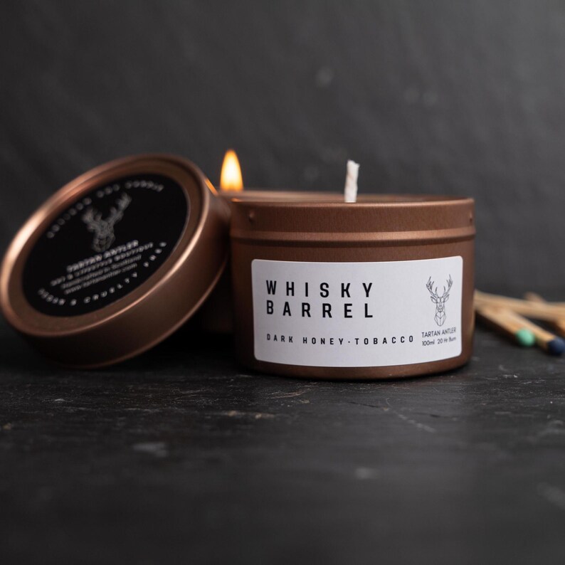 WHISKY BARREL Soy Candle - Thumbnail 2