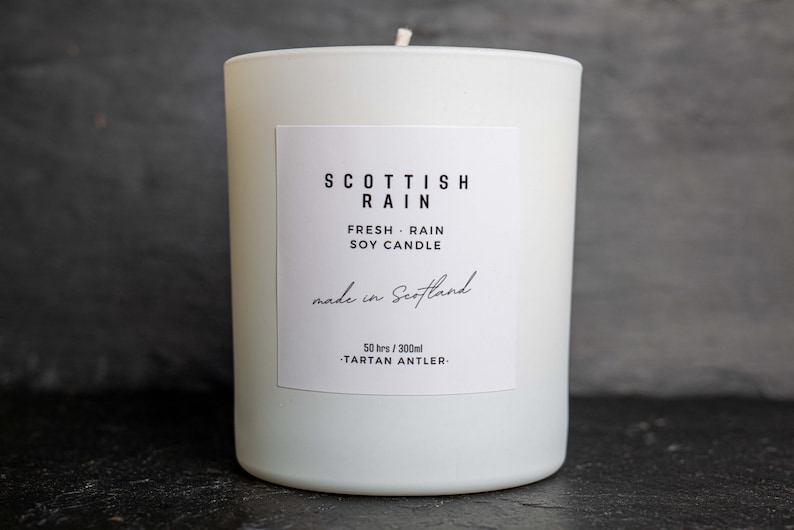 SCOTTISH RAIN Candle Scottish Candle Soy Candle Scottish Gifts Luxury Handmade Scotland zdjęcie 4