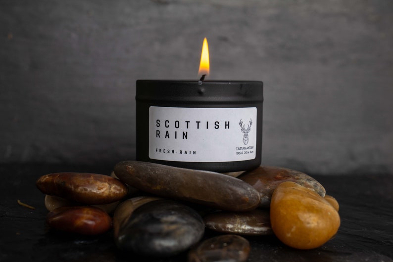 SCOTTISH RAIN Candle Scottish Candle Soy Candle Scottish Gifts Luxury Handmade Scotland zdjęcie 3